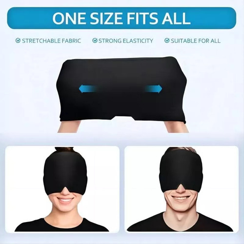 Gorra De Alivio De Migraña Compresa De Gel Fría Y Caliente