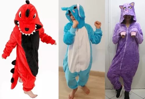 Pijama Infantil Macacão Kigurumi Fantasia Personagem Parmalat - Compre  Agora