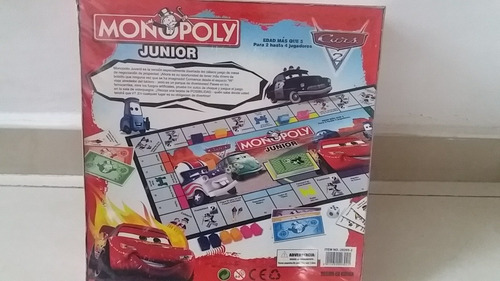 Monopoly Junior De Cars 2 Radiator Springs Mate Rayo Mcqueen