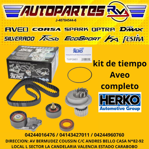 Kit De Tiempo Aveo Completo Marca Herko