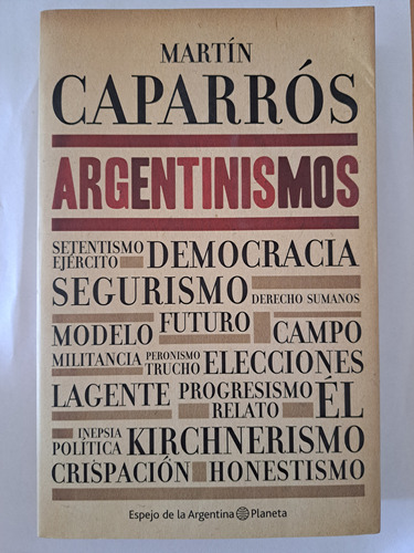 Libro Usado Argentinismos De Martin Caparrós