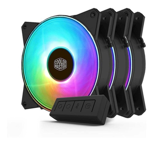 Kit Fan Cooler Cooler Master Rgb 3 En 1 Mf120r