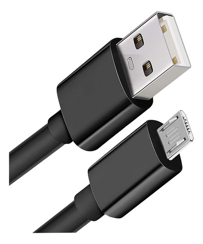 Cabo Rápido V8 Carregador E Dados Micro Usb / Usb 1 Metro 1m Cor Preto