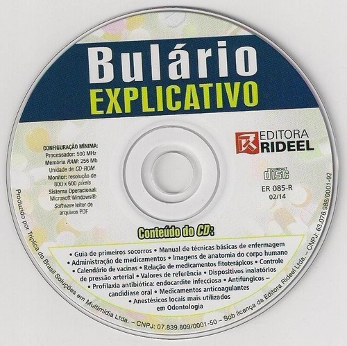 Imagem 1 de 1 de Cd Original Bulario Explicativo - Original