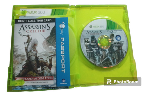 Assassin's Creed 3 Xbox 360 Completo 2 Discos (Usado)