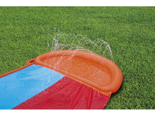 Imagen 3 de 6 de Pista Deslizable Doble De Agua Bestway 52255 Con Tobogan