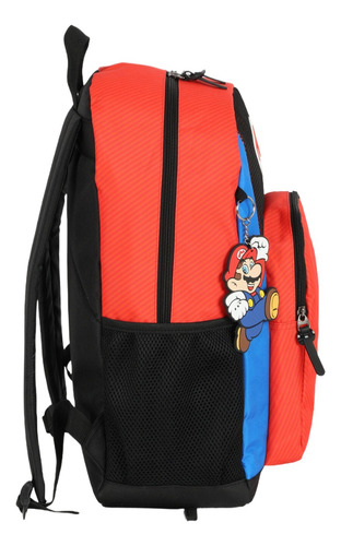 Mochila De Costas Super Mario Bros Juvenil Escolar Casual Cor Vermelho