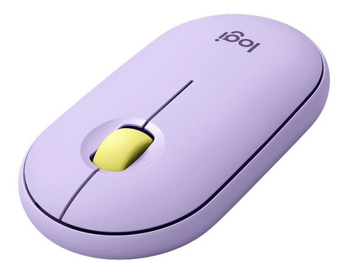 Mouse Logitech Bluetooth Pebble M350 Lavanda Inalambrico Color Violeta