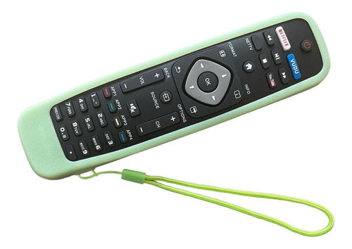 Funda Para Control Philips Tv 32pfl2908 55pfl6900 Verde