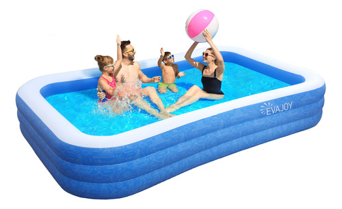 Evajoy - Piscina Inflable, Piscina Sobre El Suelo, 118 X 72