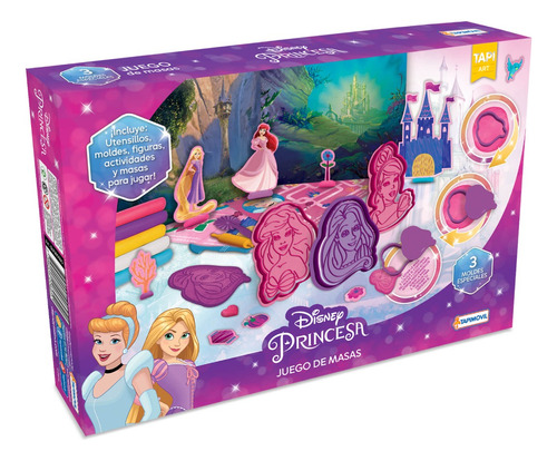 Set De Masas Princesas Con Moldes 3d Tapimovil Tts Tuttishop