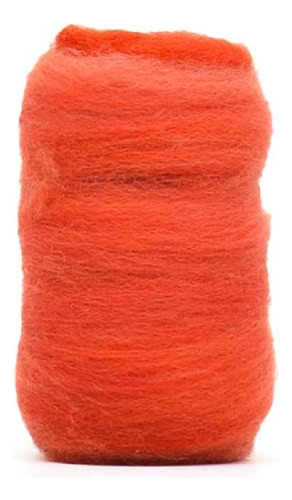 Lã Merino Para Feltragem 25g - Fios Da Fazenda Cor F24 Vermelho Carmim