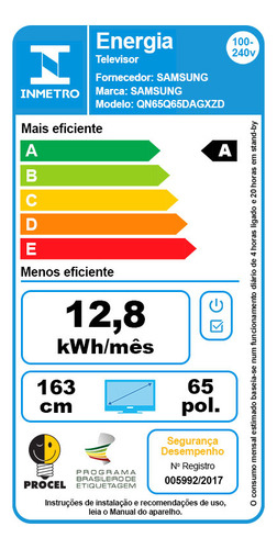 Samsung Smart Tv 65 Polegadas Qled 4k Q65d 2024