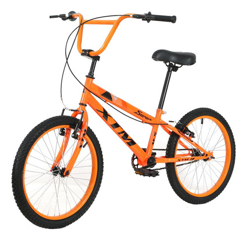 Bicicleta Rodado 20 Infantil Bikes Niños Mormaii Color Negro