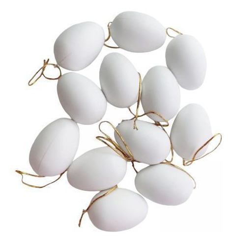 4 X 12 Huevos De Pascua Colgantes Con Cuerda Compatible Con