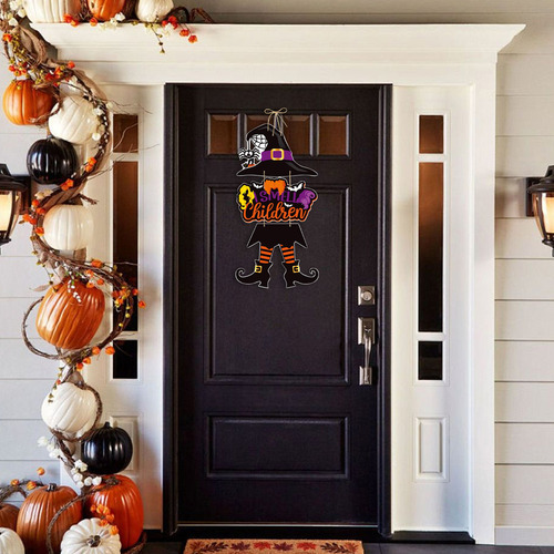 A Colgante Para Puerta Con Tema De Fiesta De Halloween En C