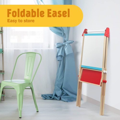 Pizarra Blanca Y Pizarra De Madera Easel Joyooss Para Niños