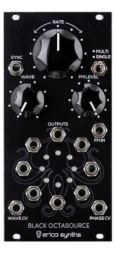 Erica Synths Black Octasource Syncable Lfo Eurorack Module C