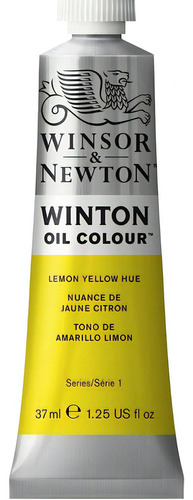 Pintura Oleo Winsor & Newton Winton 37ml Colores A Escoger Color Lemon Yellow Hue - Amarillo Limón No 26