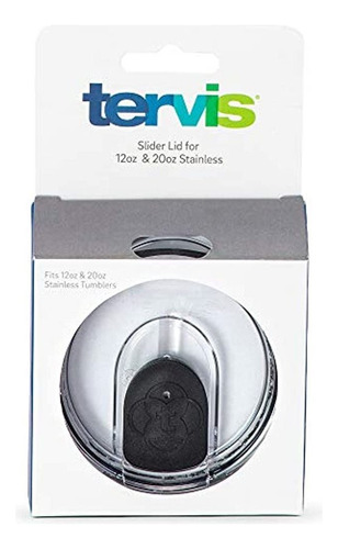 Tervis 1308461 Tapa Deslizante Transparente Y Negra Para Vas