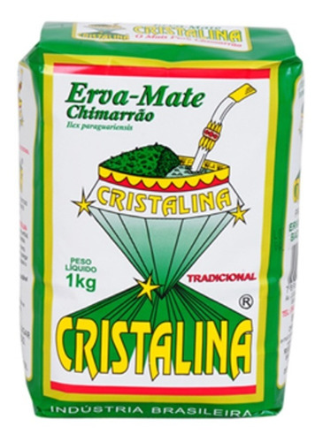 Erva Mate Cristalina Para Chimarrão 1kg - Sabor Tradicional 