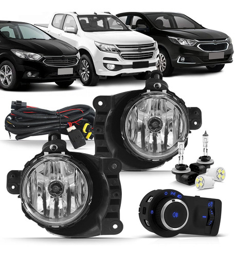 Kit Farol De Milha Cobalt Onix Spin Prisma 2014