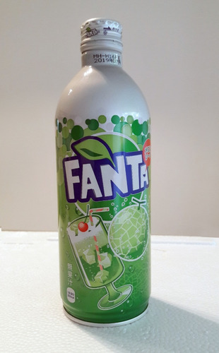 Lata Botella Metalica Fanta Melón Japon (Usado)