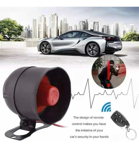 Alarma De Auto Sistema Robos Seguridad 2 Mandos