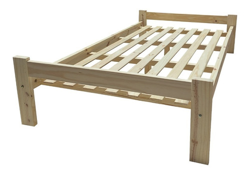 Cama Otomana De 2 Plazas (1,40 Mts.) Pino Macizo Reforzada