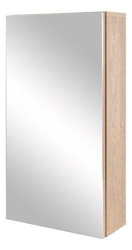 Espejo Baño Botiquín Rectangular Puerta Repisas Organización Avellana