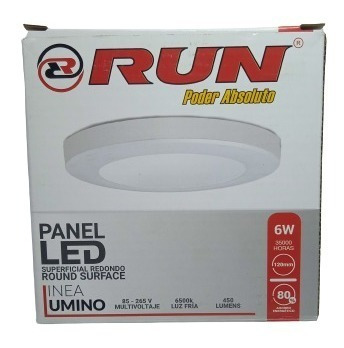 Lampara Led Superficial Redonda 6w