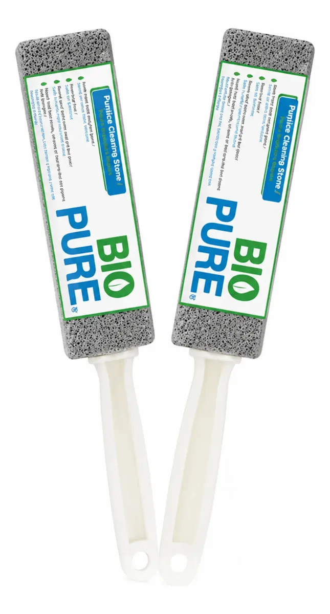 Kit 2x Piedra Pomez Con Agarradera Para Limpiar El Baño