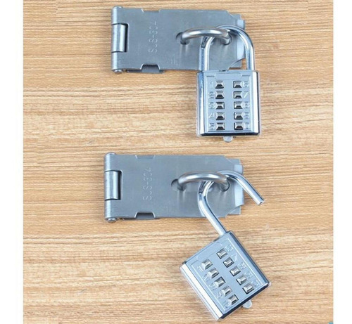 Candados Para Asegurar Caja Fuerte, Mxlks-008, 2pzas, 10 Tec Color Plata