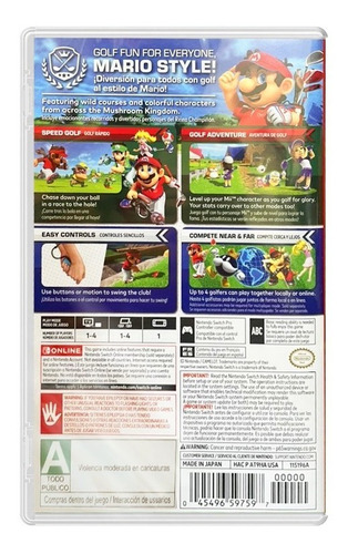 Imagen 2 de 5 de Mario Golf Super Rush Nintendo Switch Nuevo