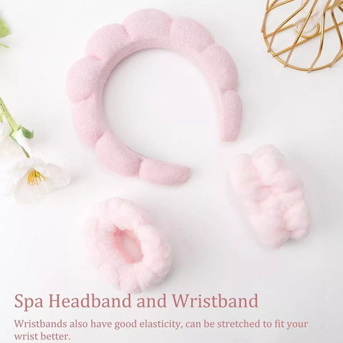 - Diadema De Spa Para Lavar La Cara, Esponja, Banda De