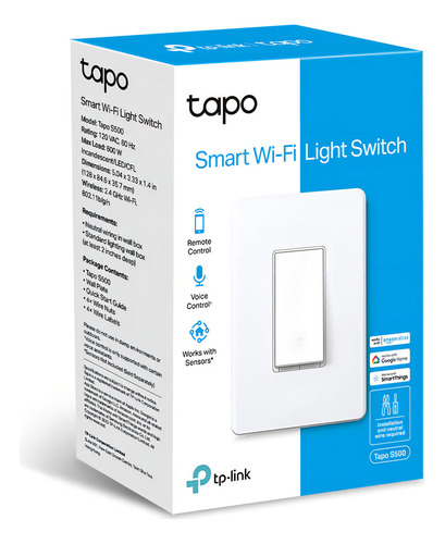 Interruptor De Luz Inteligente Tp-link Tapo S500 Unipolar Bl