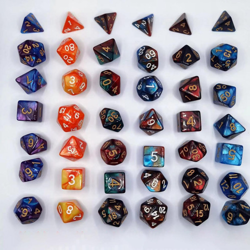 7x Conjunto De Dados Violeta Azul Violeta Azul Padrão