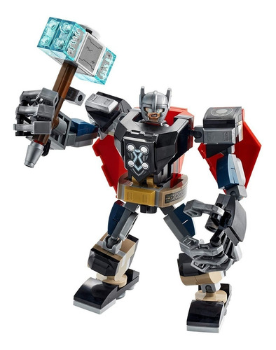 Imagen 4 de 5 de Bloques para armar Lego Marvel Avengers Thor mech armor 139 piezas en caja