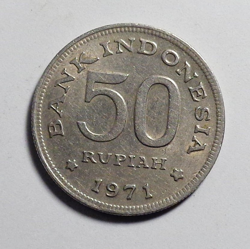 Moneda De Indonesia 50 Rupias Año 1971 En Rosario