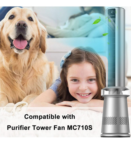 Filtro Hepa Compatible Con Ventilador Dreo Purificador Mc710