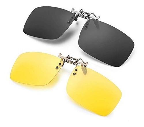 Imagen 1 de 6 de Gafas De Sol Con Clip Para Anteojos Graduados