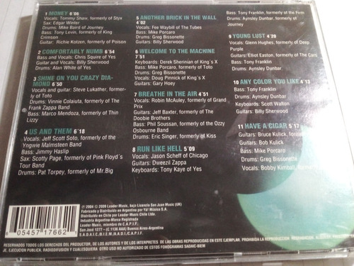 Cd - Tribute To Pink Floyd -tony Levin, Chris Squire Y Otros (Usado)