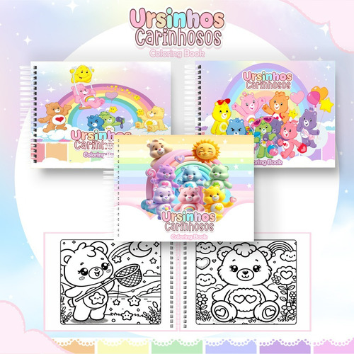 Kit Digital Livrinho De Colorir 13 Ursinhos Carinhosos - Pdf
