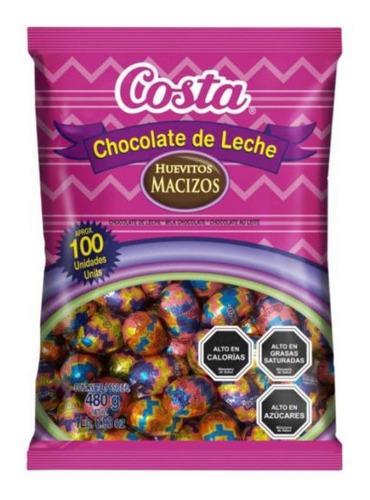 Bolsa 100 Huevitos Pascua Chocolate Mini Costa 