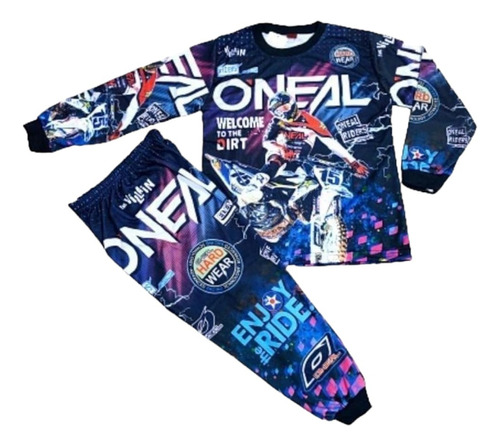 Conjunto Enduro Dh Infantil Disfraz Pijama Down Hill Niño 