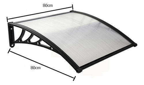 Toldo Para Puerta, Accesorios Largo Por Pared 80cm