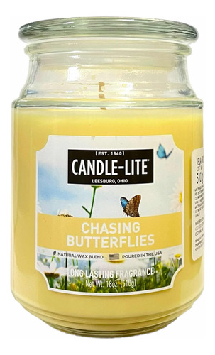 Vela Aromática American Candle Lite Chasing Butterflies 510g