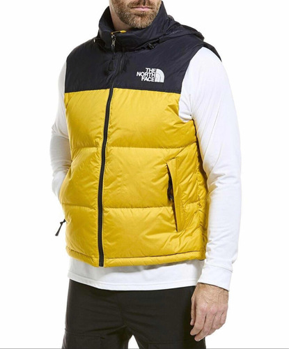 Chaleco Amarillo Nuptse 700 The North Face Talla S De Hombre