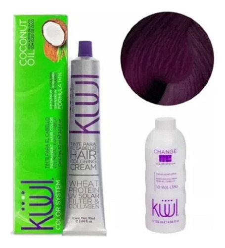 Küül Tinte Negro Violeta Con Aceite De Coco 90ml