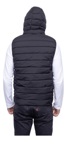 Campera Chaleco Hombre Inflado Ultra Liviano Capucha Abrigo
